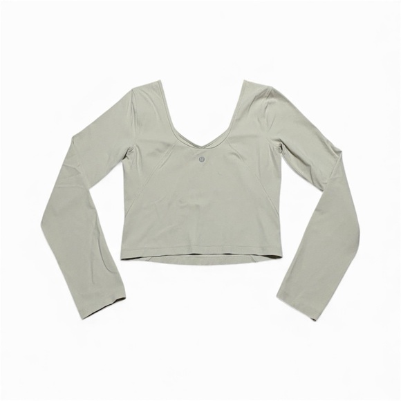 Lululemon Athletica Beige Long Sleeve Tee - Picture 2 of 3